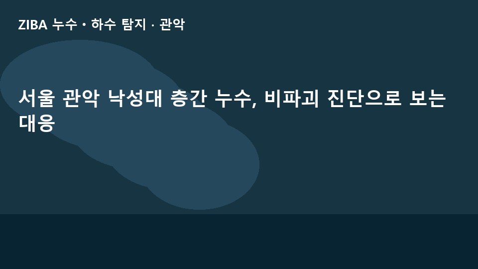 서울 관악 낙성대 층간 누수, 비파괴 진단으로 보는 대응