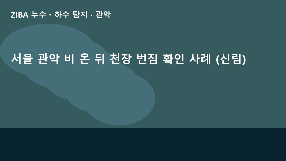 서울 관악 비 온 뒤 천장 번짐 확인 사례 (신림)